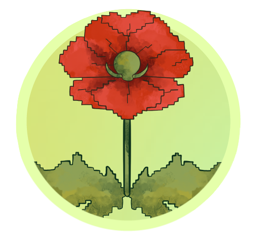 Drawing of a poppy.